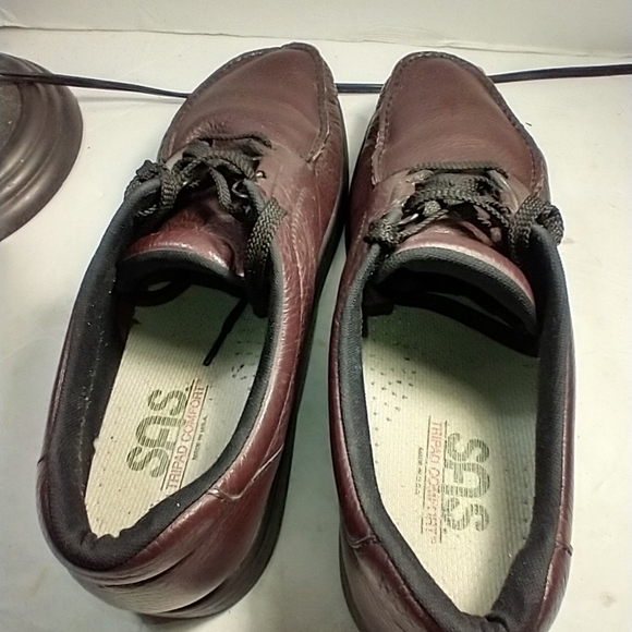 SAS Bout Time Cordovan Burgundy Lace Up Walking Shoes Men's sz 13S. - Picture 7 of 12